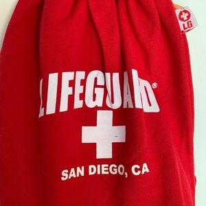 Lifeguard backpack tote bag